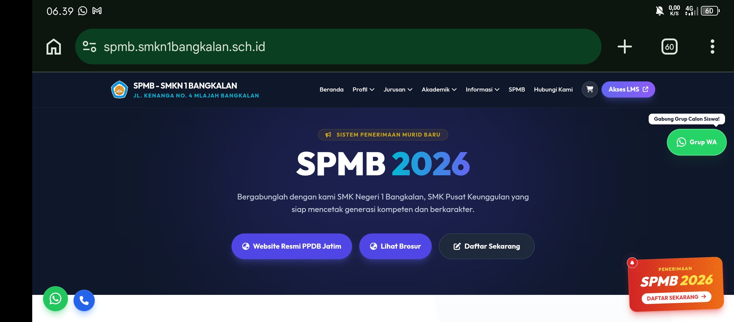 Cara Pengisian & Upload Berkas SPMB 2026 SMKN 1 Bangkalan